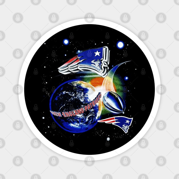 New England Patriots - Outer Space Football Magnet by nicklower